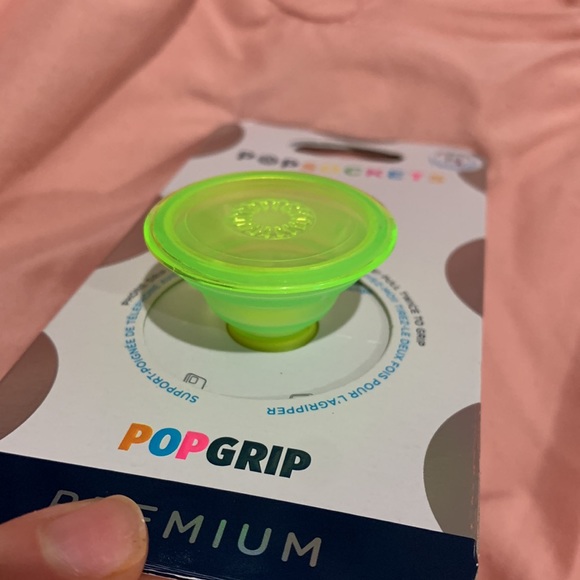 NWT Pop-socket Premium  Neon Lime Translucent - Picture 3 of 3